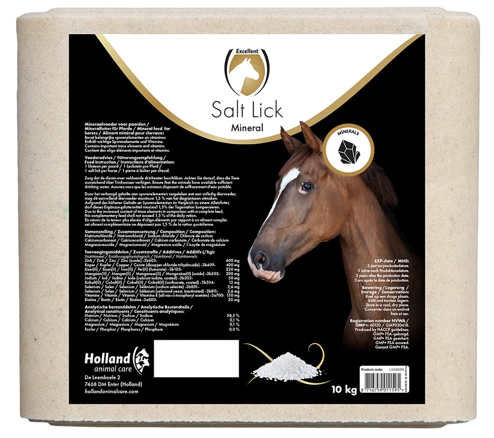Mineral Salzleckstein für Pferde, 10 kg – Excellent Horse Salt Lick Mineral – Bild 1