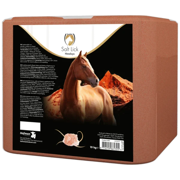 Leckstein aus Himalaya Salz für Pferde, 10 kg – Excellent Horse Salt Lick Himalaya