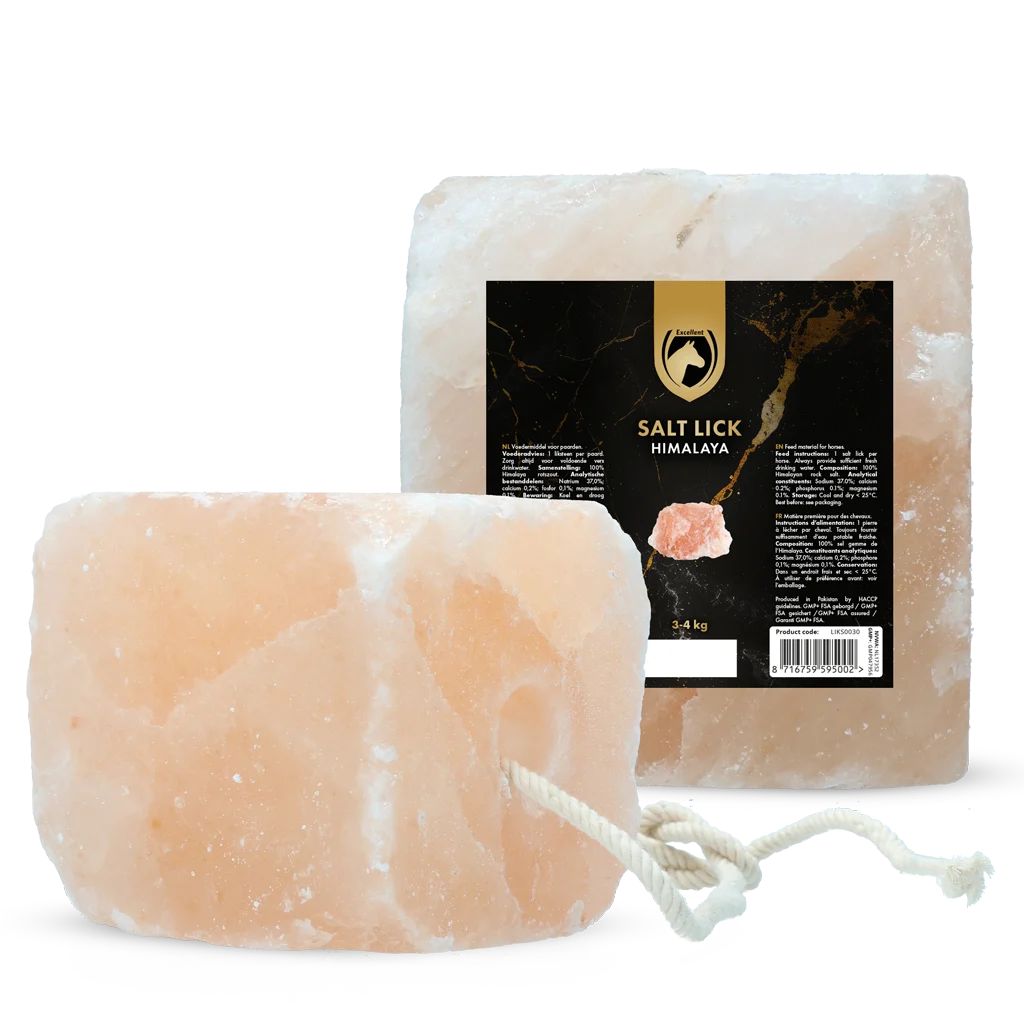 LIKS0030.png Himalaya Salzleckstein für Pferde mit Seil, 3 bis 4 kg – Excellent Horse Salt Lick Himalaya – Bild 1