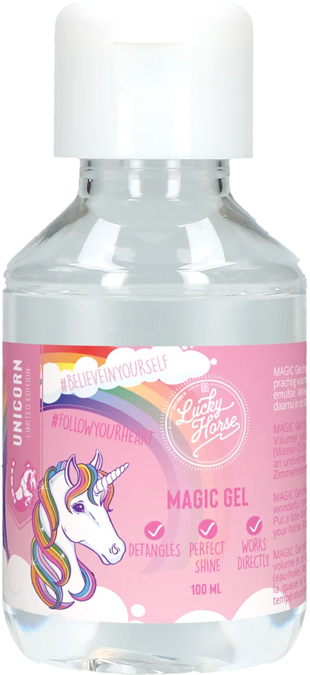 Entwirrgel für Pferdemähne und Schweif, 100 ml – Lucky Horse Unicorn Magic Gel – Bild 1
