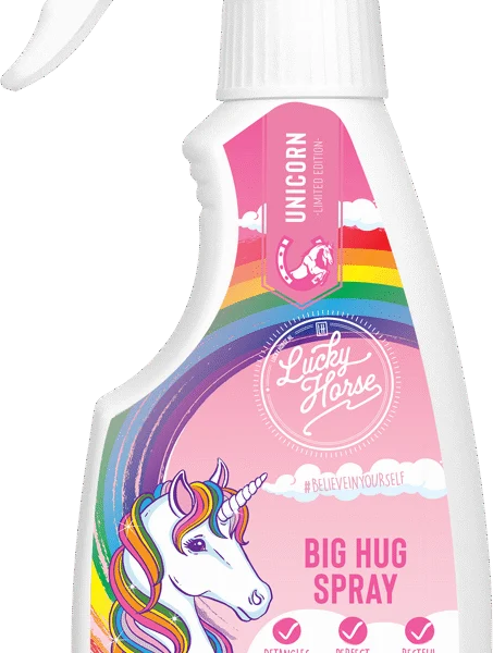 Entwirrspray für Pferdemähne und Schweif, 250 ml – Lucky Horse Unicorn Knuffel Spray