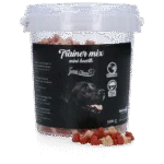 Trainingssnacks mit Fleisch und Lachs, kleine Herzen, 500 g – Luna's Choice Trainer Mix Hartjes (klein)