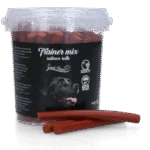 Lachsstäbchen für Hunde, weich, 11 cm, 500 g – Luna's Choice Trainer Mix Lachsstäbchen