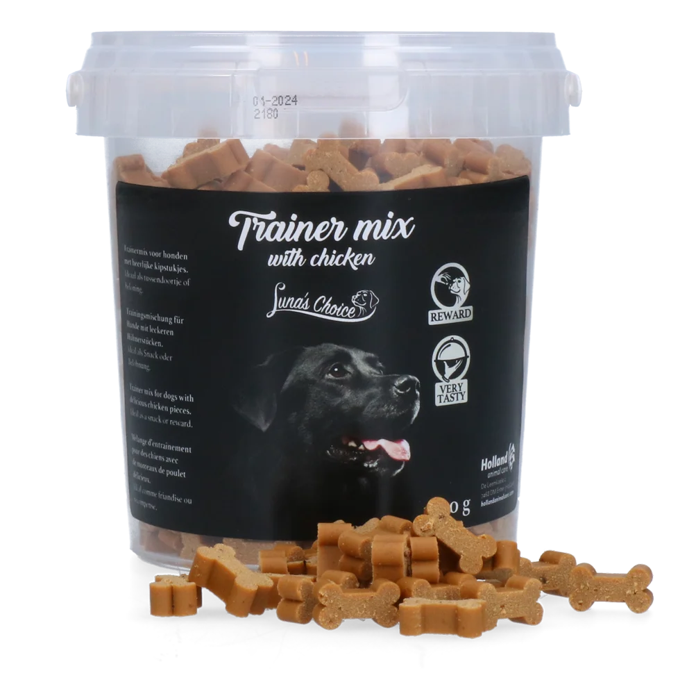 Trainingssnacks mit Huhn, weiche Stückchen, 500 g – Luna's Choice Trainer Mix Hähnchenstückchen – Bild 1