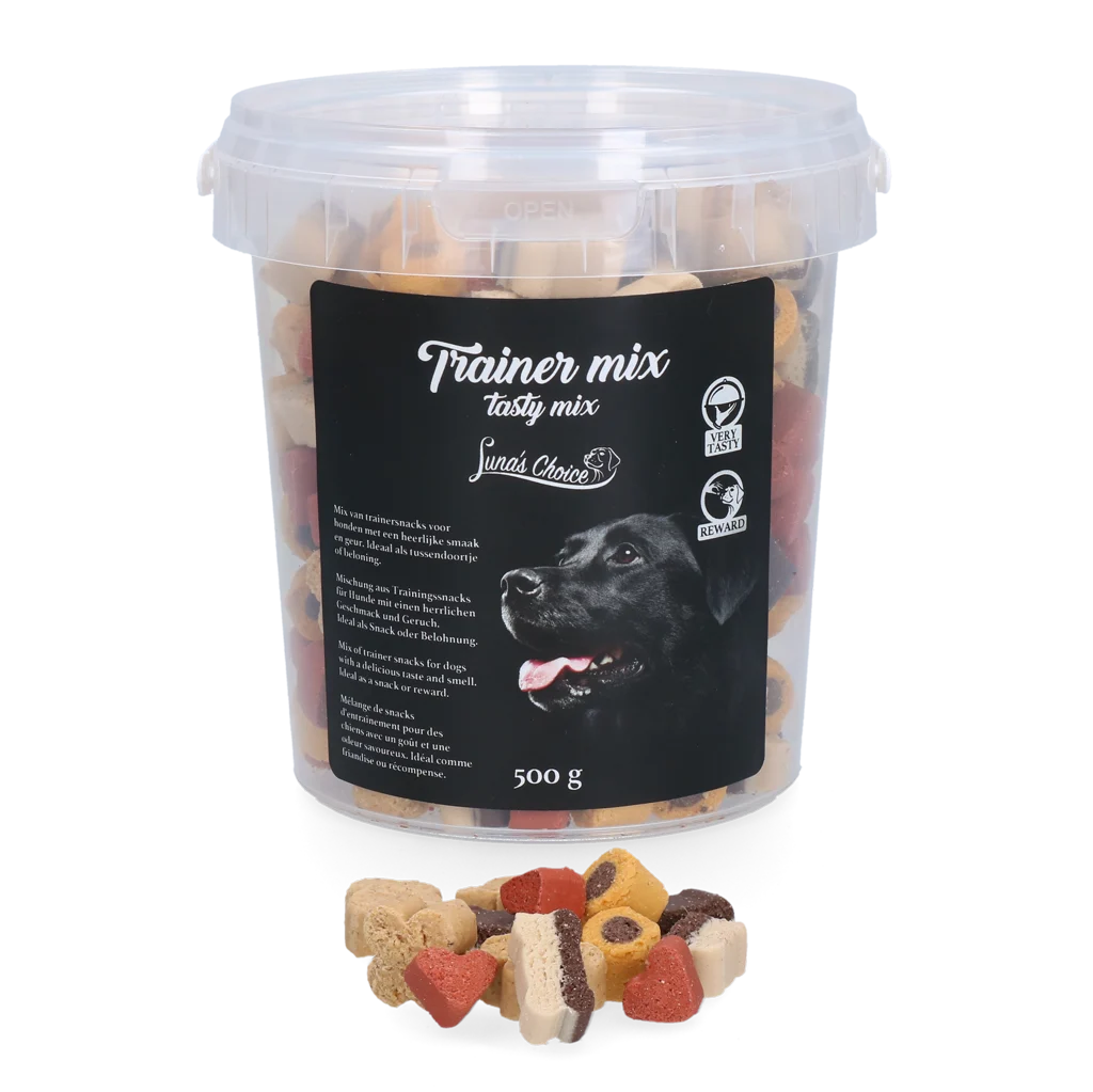 LUNA0050.png Trainingssnacks für Hunde, weicher Mix, 500 g – Luna's Choice Trainer Mix Tasty Mix – Bild 1