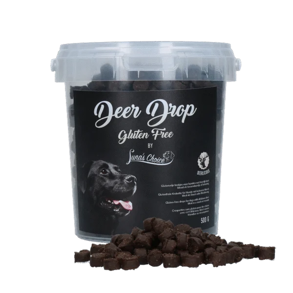 Trainingssnacks mit Hirschfleisch, glutenfrei, 500 g – Luna's Choice Trainer Mix Deer Drop (glutenfrei)