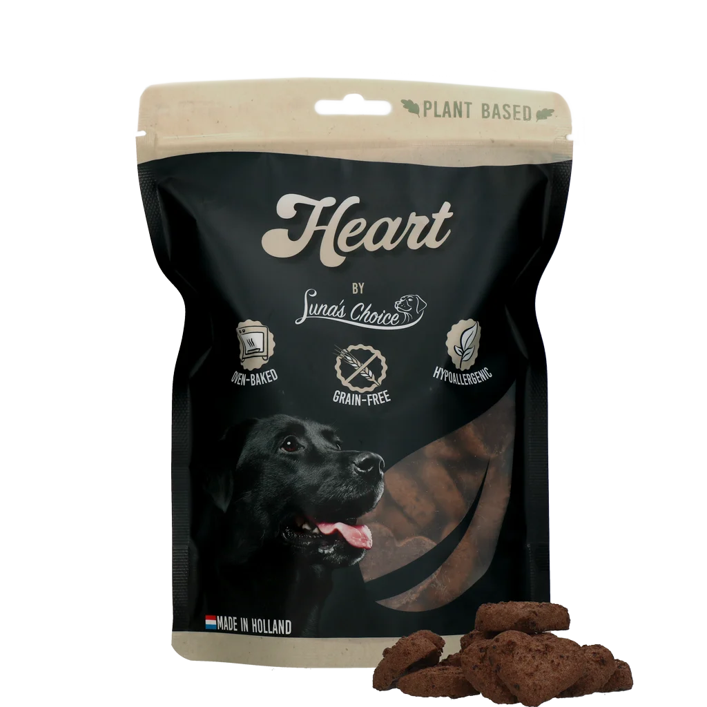 Pflanzliche und getreidefreie Hundekekse, Herzen, 48 Stück, 360 g – Luna's Choice Plant Based Heart – Bild 1