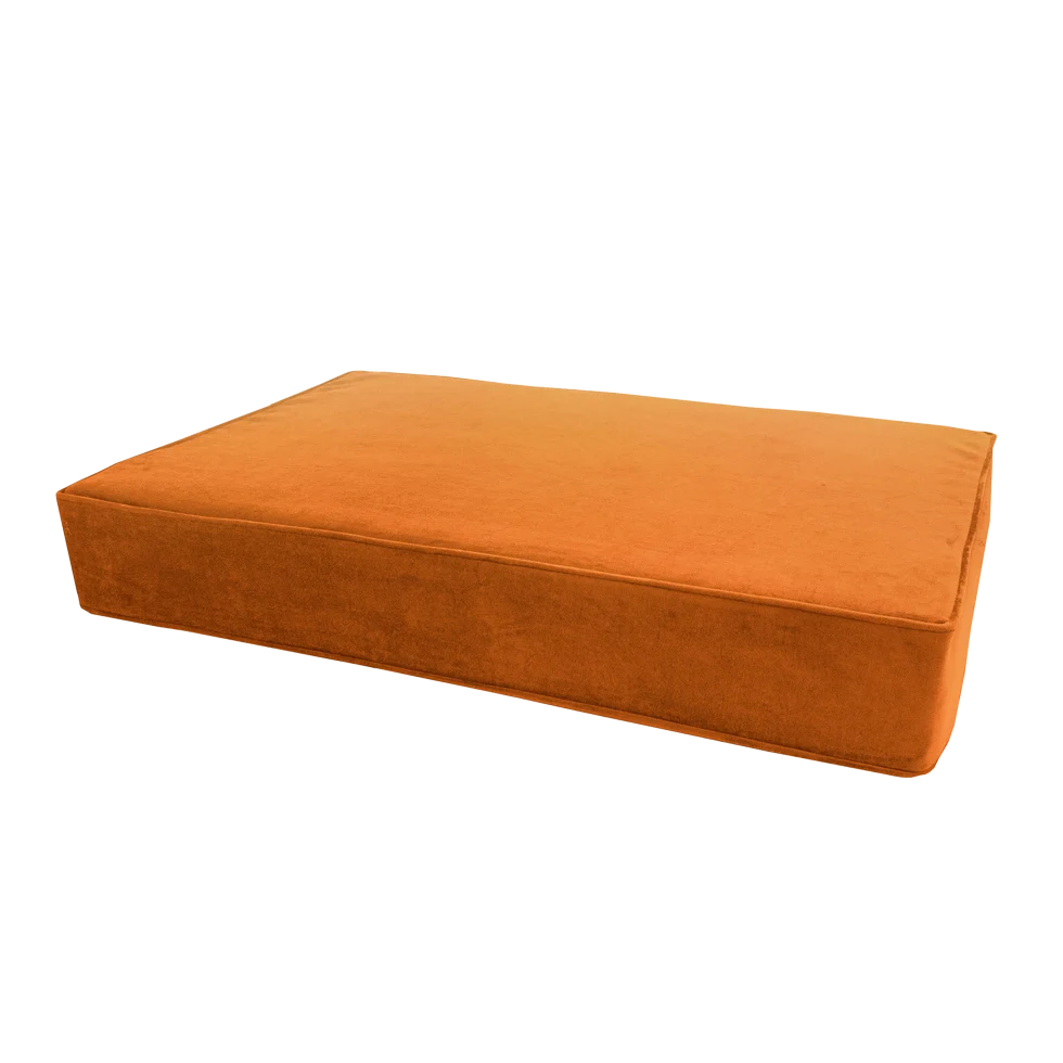 Orthopädisches Hundekissen mit Memoryschaum Orange S, 45 x 55 x 12 cm – Madison Orthopädisches Kissen Velvet – Bild 2