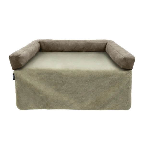 Orthopädisches Hundekissen mit Memoryschaum Taupe S – Madison Sofa Orthopedisch