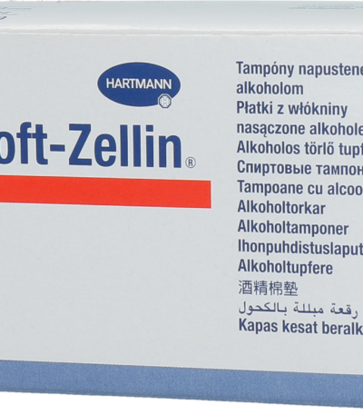 Alkoholtupfer zur Reinigung des Strichkanals – Hartmann Soft-Zellin