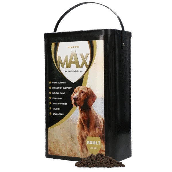 Getreidefreies Hundefutter mit Lachs, 10 kg – Max Adult
