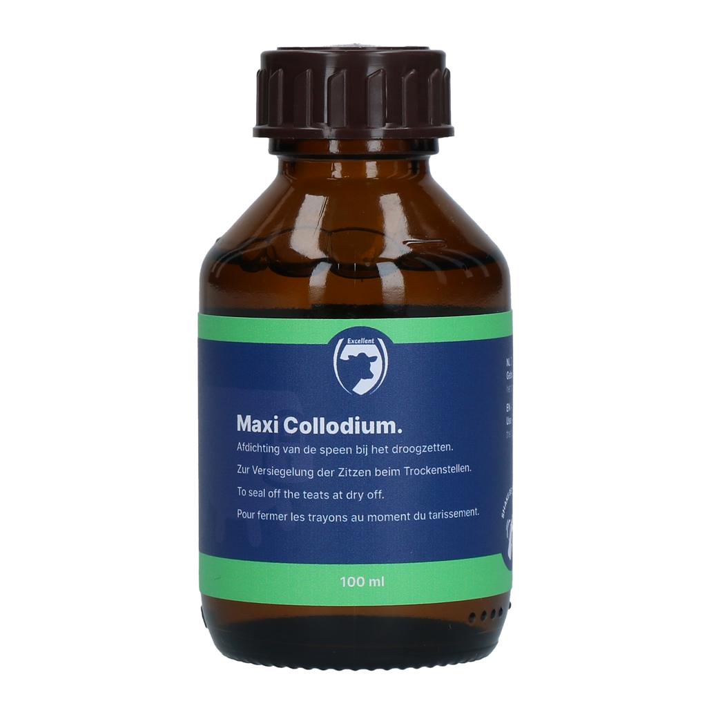 Speenafdichtmiddel voor het Slotgat, 100 ml – Excellent Maxi Collodium Zitzenversiegler für den Strichkanal, 100 ml – Excellent Maxi Collodium