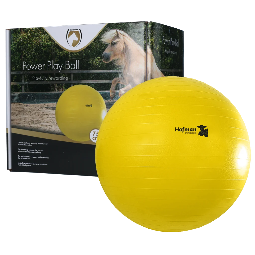 Spielball für Pferde, Gelb, 75 cm – Maximus Power Play Ball – Bild 1