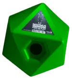 Futterspielwürfel für Pferde mit 37 mm großer Leckerliöffnung, Grün – Maximus Feed & Play Cube