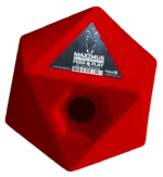 Futterwürfel für Pferde Rot, Leckerliöffnung 37 mm – Maximus Feed & Play Cube