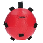 Pferdespielball mit Elastikbändern, 19 cm, Rot – Excellent Horse Fun Play Ball – Bild 2