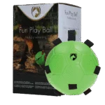 Pferdespielball mit Gummischlaufen, 19 cm, Grün – Excellent Horse Fun Play Ball