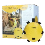 Pferdespielball mit Gummibändern, 19 cm, Gelb – Excellent Horse Fun Play Ball