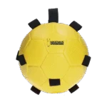 Pferdespielball mit Gummibändern, 19 cm, Gelb – Excellent Horse Fun Play Ball – Bild 2