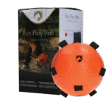 Pferdespielball mit Gummibändern, 19 cm, orange – Excellent Horse Fun Play Ball