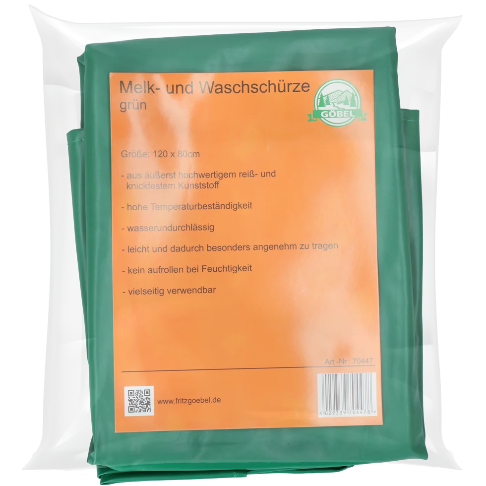 MELK0006H3EXTRA.png Wasserdichte Melkschürze Grün, 80 x 120 cm – Bild 1