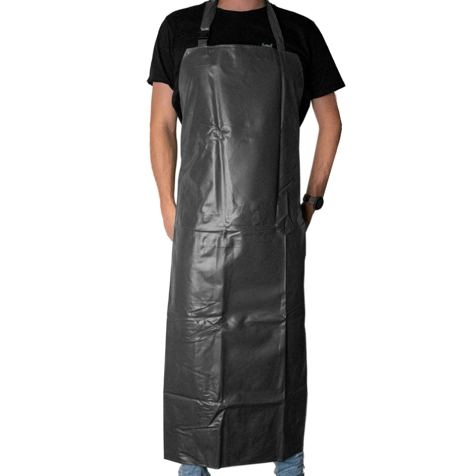 Wasserdichte Melkschürze, schwarz, 80 x 120 cm – Bild 1