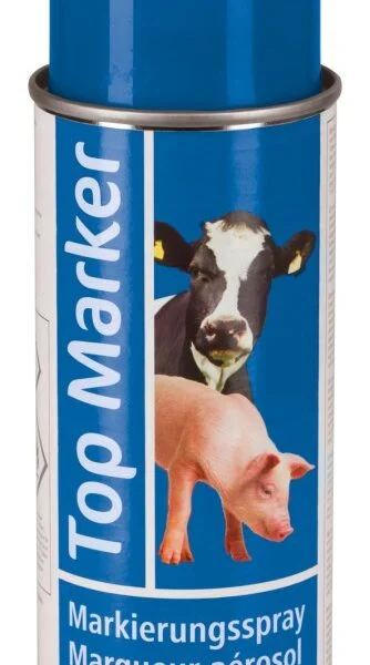 Markierungsspray für Schweine und Rinder, Blau, 400 ml – Kerbl Topmarker