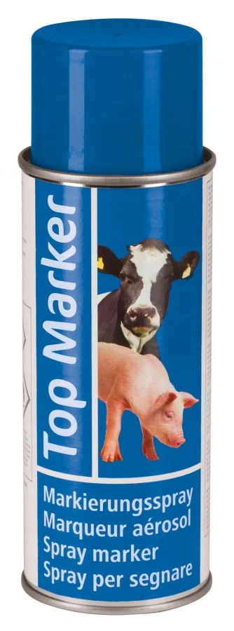 Markierungsspray für Schweine und Rinder, Blau, 400 ml – Kerbl Topmarker