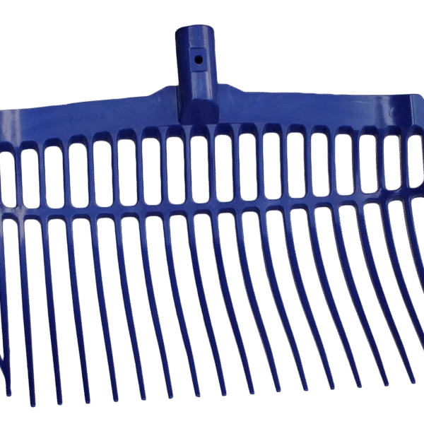 Kunststoffmistgabel ohne Stiel, Blau, 41 x 36 x 11 cm – Vplast