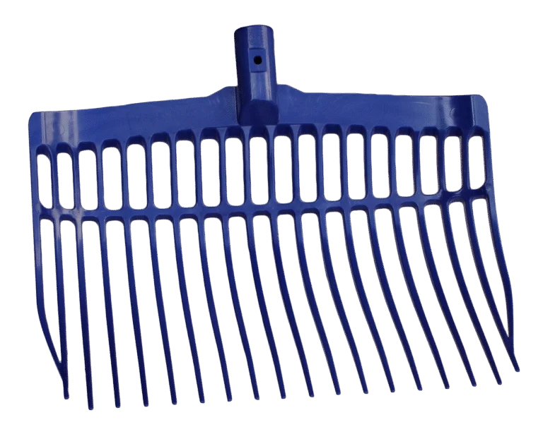 Kunststoffmistgabel ohne Stiel, Blau, 41 x 36 x 11 cm – Vplast