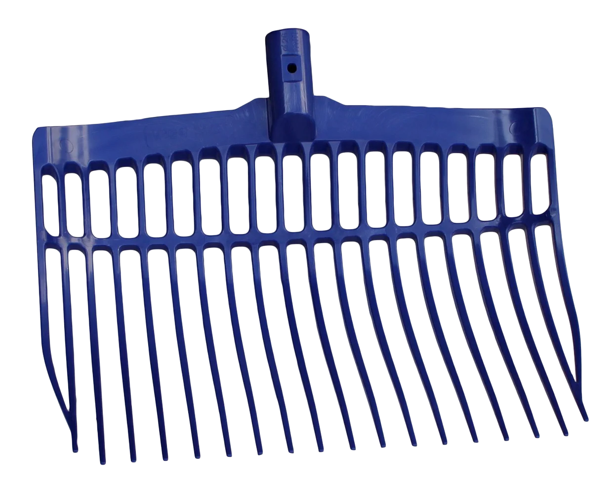 Kunststoffmistgabel ohne Stiel, Blau, 41 x 36 x 11 cm – Vplast – Bild 1