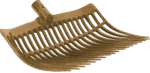 Kunststoffmistgabel ohne Stiel, Gold, 41 x 36 x 11 cm – Vplast