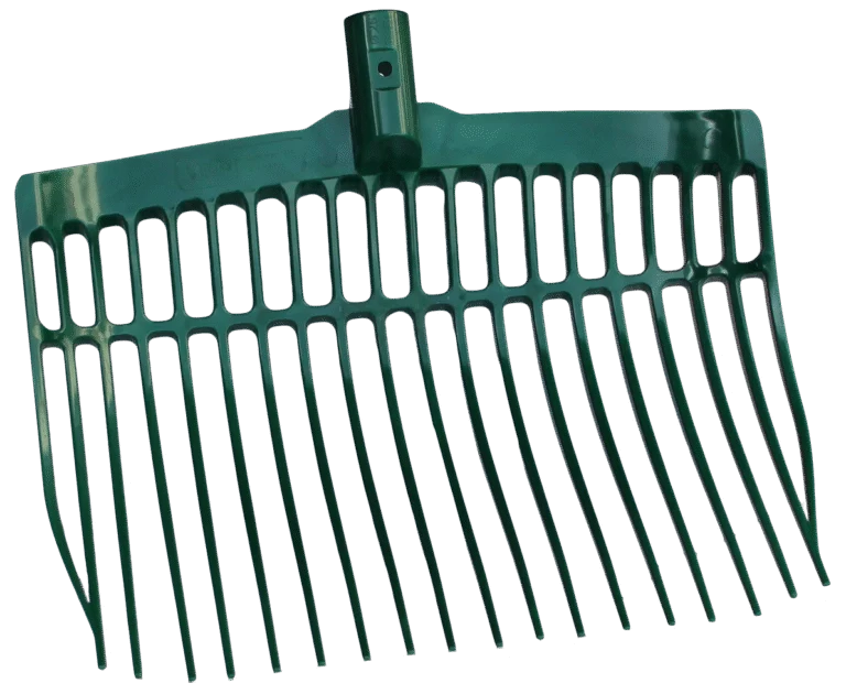 Kunststoffmistgabel ohne Stiel, Grün, 41 x 36 x 11 cm – Vplast