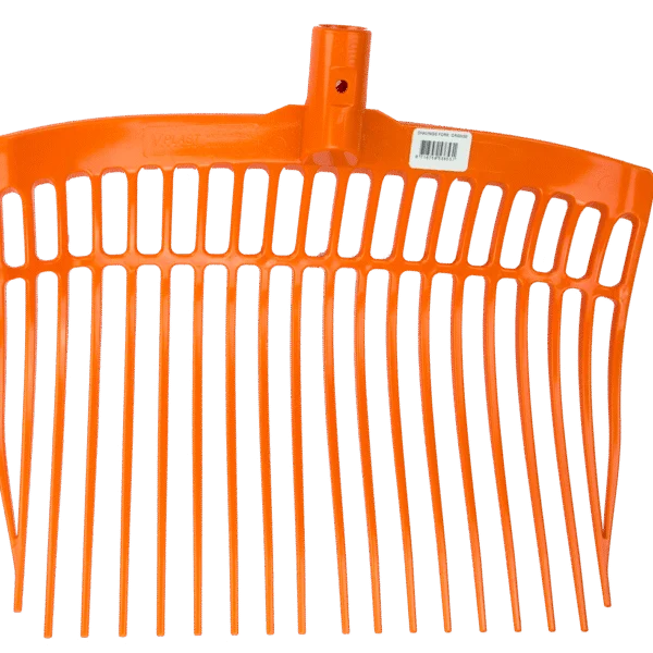 Kunststoff Mistgabel ohne Stiel, Orange, 41 x 36 x 11 cm – Vplast
