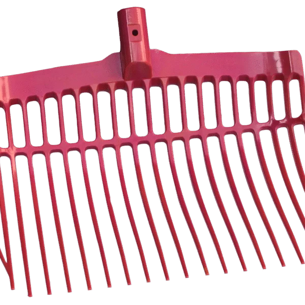 Kunststoffmistgabel ohne Stiel, Rosa, 41 x 36 x 11 cm – Vplast