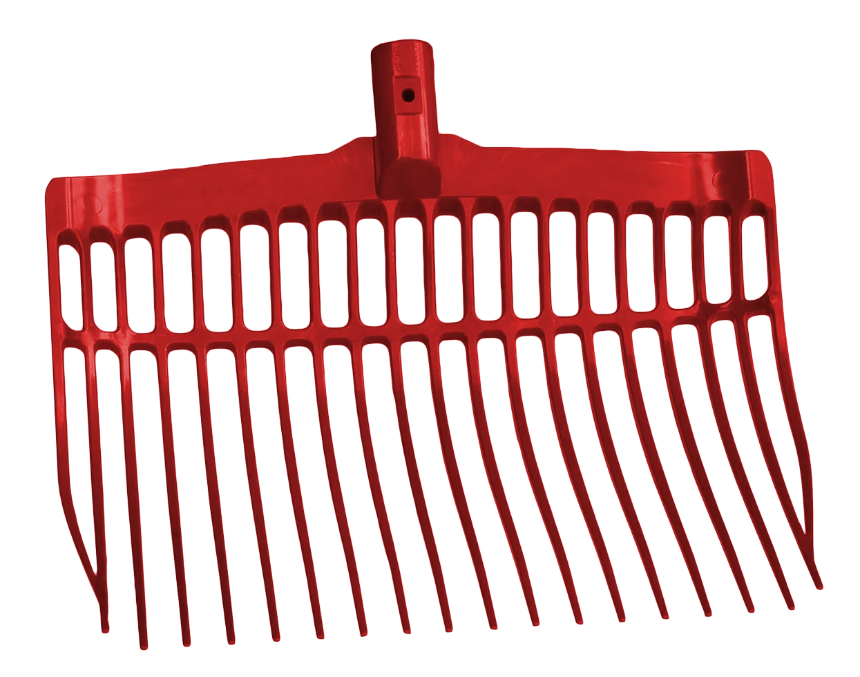 MEST0004FU.png Mistgabel aus Kunststoff ohne Stiel, Rot, 41 x 36 x 11 cm – Vplast – Bild 1