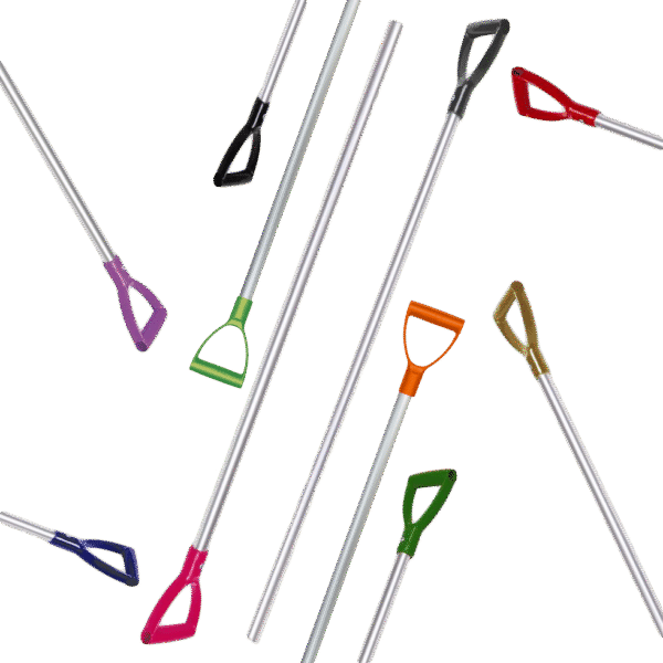 Mistgabelstiel aus Aluminium mit Griff, 115 cm, Rosa – Vplast