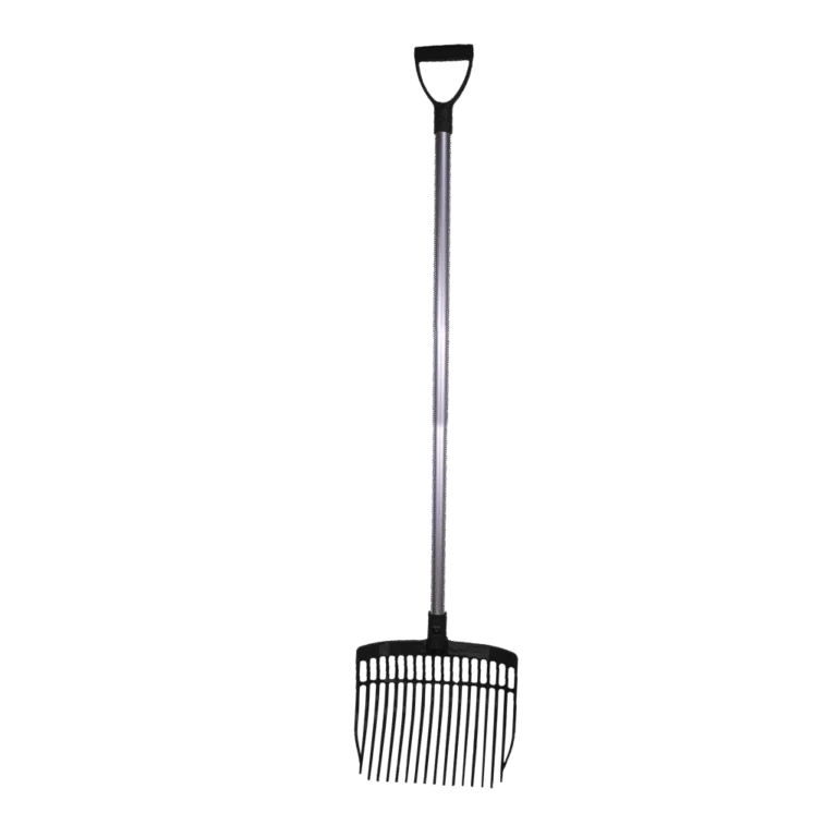 Kunststoffmistgabel mit Aluminiumstiel 115 cm Schwarz – Vplast