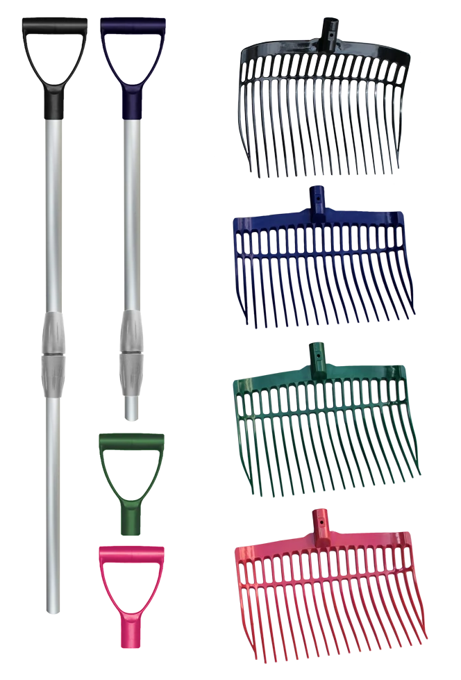 Kunststoffmistgabel mit Aluminiumstiel Schwarz – Vplast