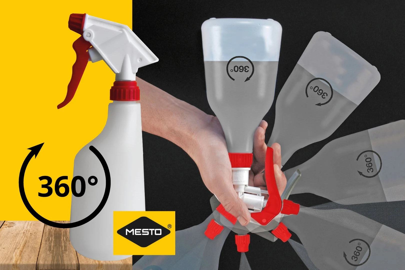 Handsprühgerät 600 ml mit 360° Funktion – Mesto Trigger Sprayer – Bild 2
