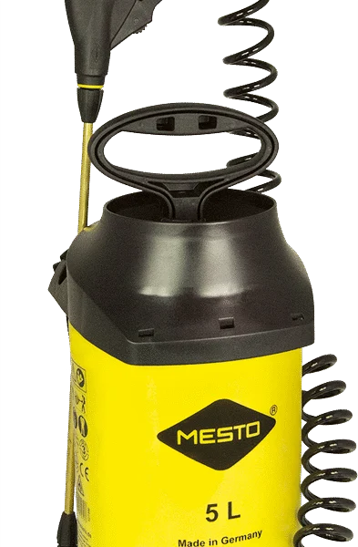 Drucksprühgerät mit Manometer und Spiralschlauch 5 l – Mesto Profi Plus
