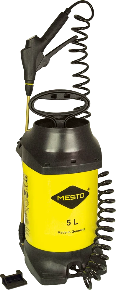 Drucksprühgerät mit Manometer und Spiralschlauch 5 l – Mesto Profi Plus – Bild 1