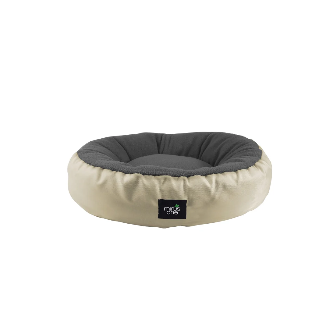 MINU27053.jpg Hundebett mit Fleece Liegefläche, Grau S – Minus One Snuggle Pet Bed – Bild 1