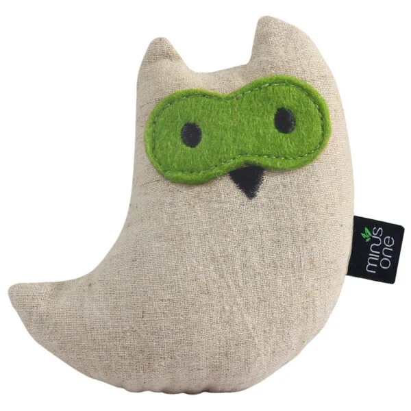 Katzenspielzeug in Eulenform mit Katzenminze, 10,5 x 9,5 x 2,5 cm – Minus One Docile Buddy Cat Toy Owl