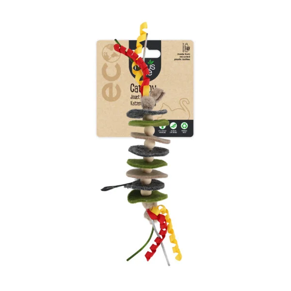 Katzenspielzeug in Seilform mit Filz und Katzenminze – Minus One Classic Felt Cat Toys Rope