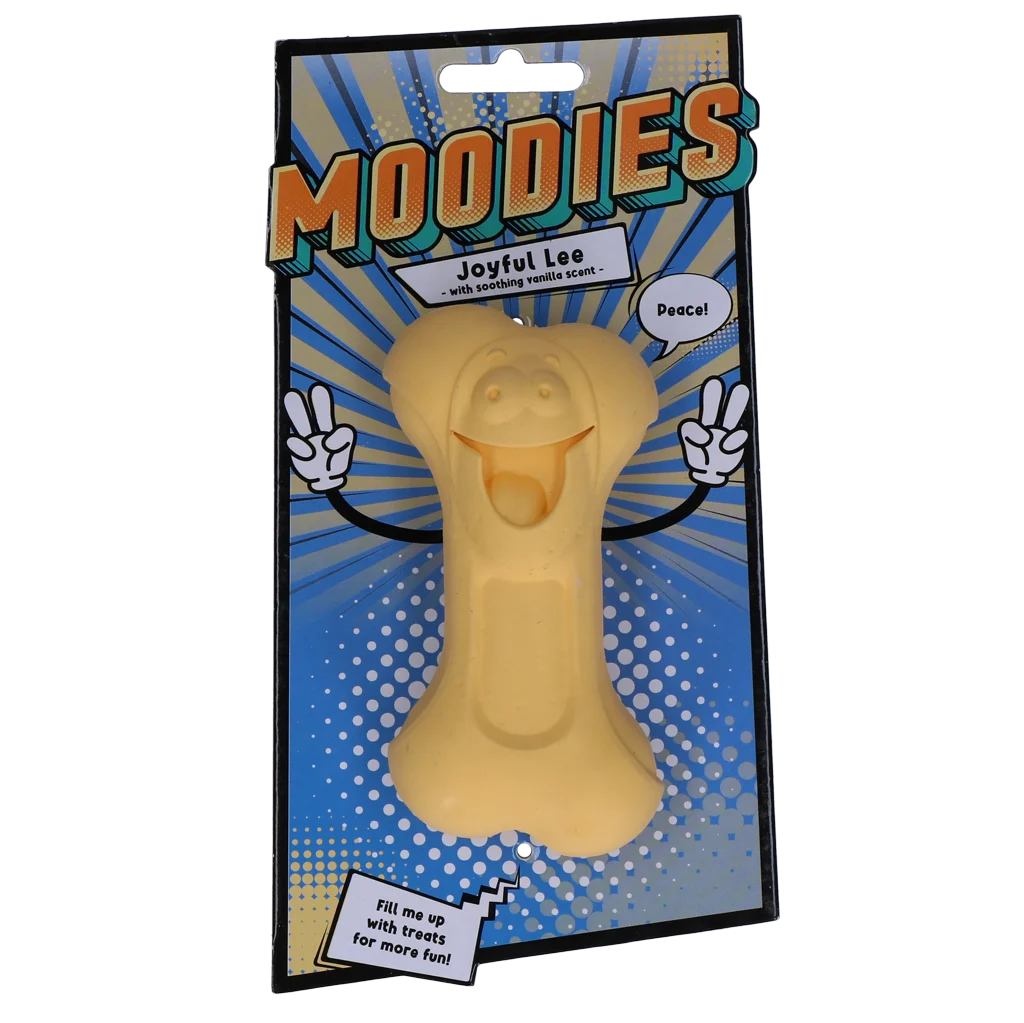 MOOD005.png Kauknochen aus Gummi mit Vanilleduft – Moodies Joyful Lee – Bild 1
