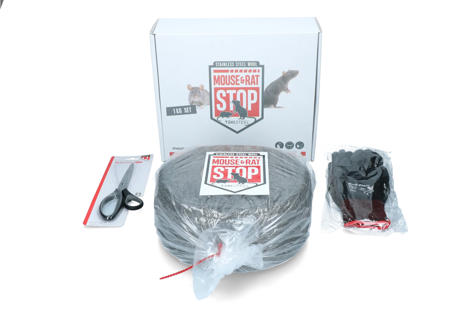 MOUS0815.png Edelstahl Stahlwolle für Mäuse und Ratten, Set mit 1 kg – Mouse & Rat Stop – Bild 1