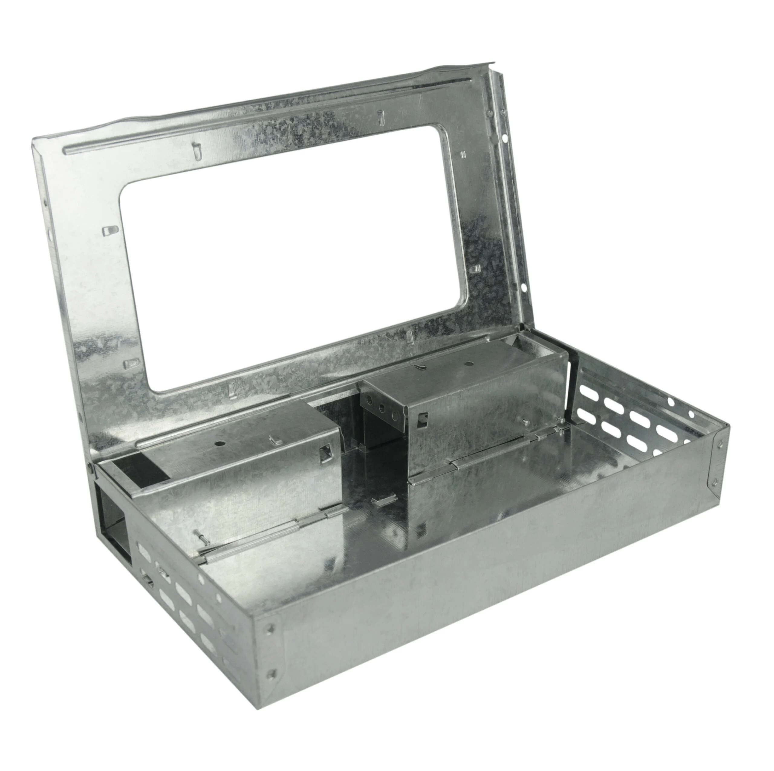 Lebendfalle für Mäuse mit Sichtfenster und 2 Eingängen, 26,4 x 16 x 5 cm – Hofman Pest Control Catch-A-Mouse – Bild 2