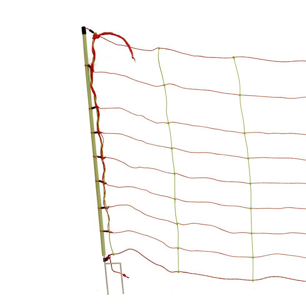 NETT104.png Schafnetz 50 m, 106 cm hoch, mit Doppelspitze – Euro-Netz Combi – Bild 1