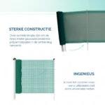 Garten Abgrenzungsnetz mit einer Maschenweite von 0,5 cm, 80 cm hoch, 20 m – Euro-Netz Universal – Bild 3